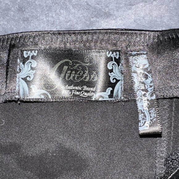 Guess Designer Night Out Cocktail Shiny Slip Dress Silky Black Looks New - Picture 9 of 10